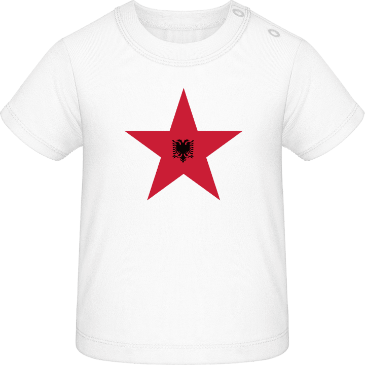 Albanian Star T-shirt för bebisar contain pic