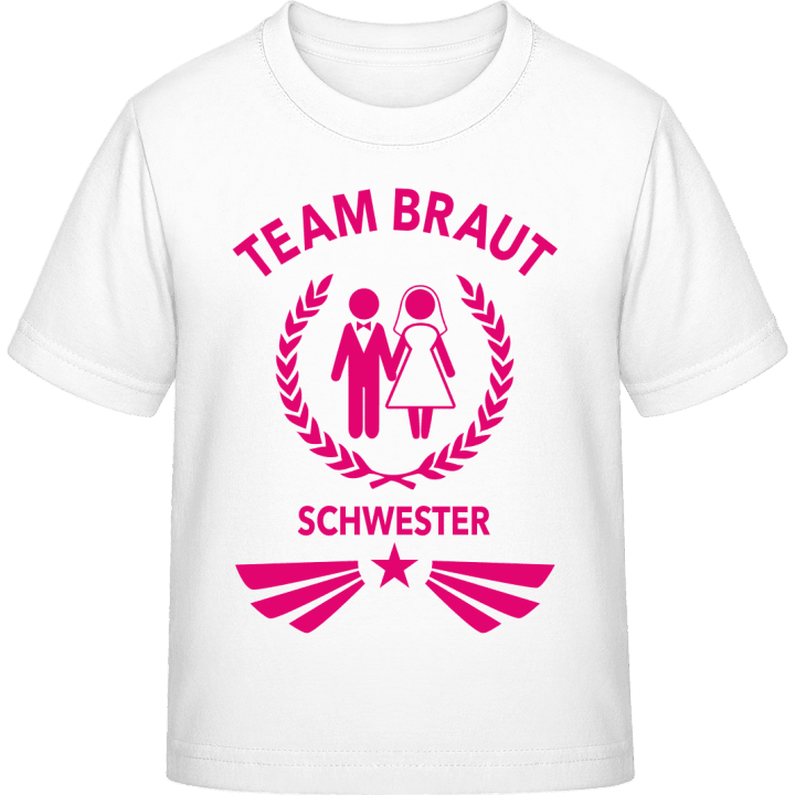 Team Braut Schwester T-shirt för barn contain pic