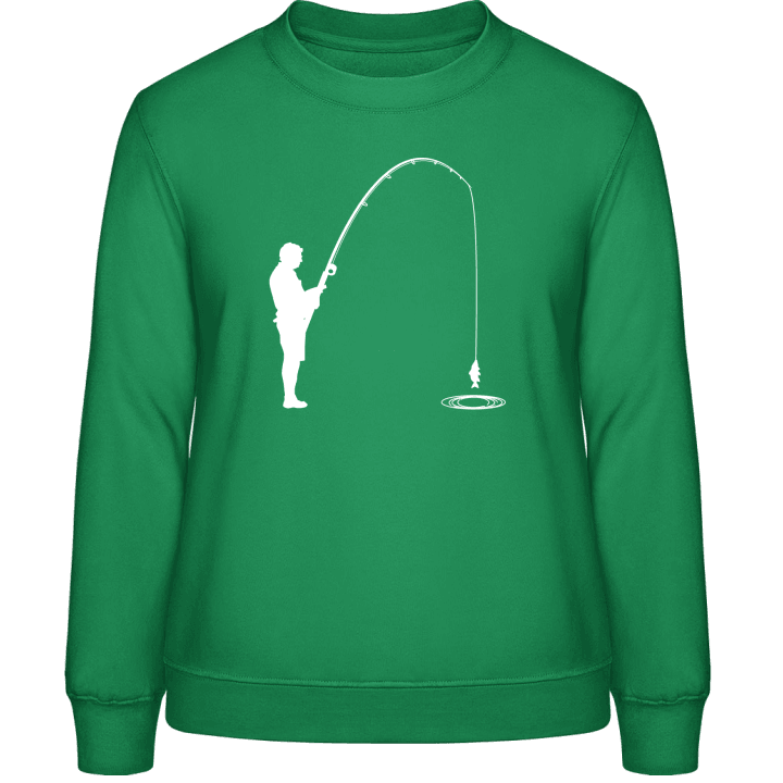 Angler Fisherman Sweat-shirt pour femme contain pic