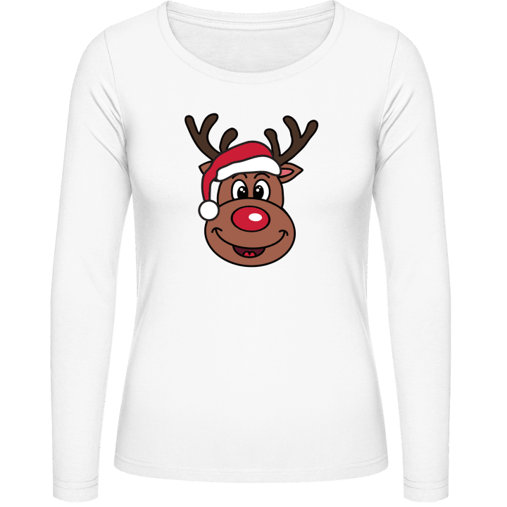 Cute Christmas Reindeer Frauen Langarmshirt 0 image