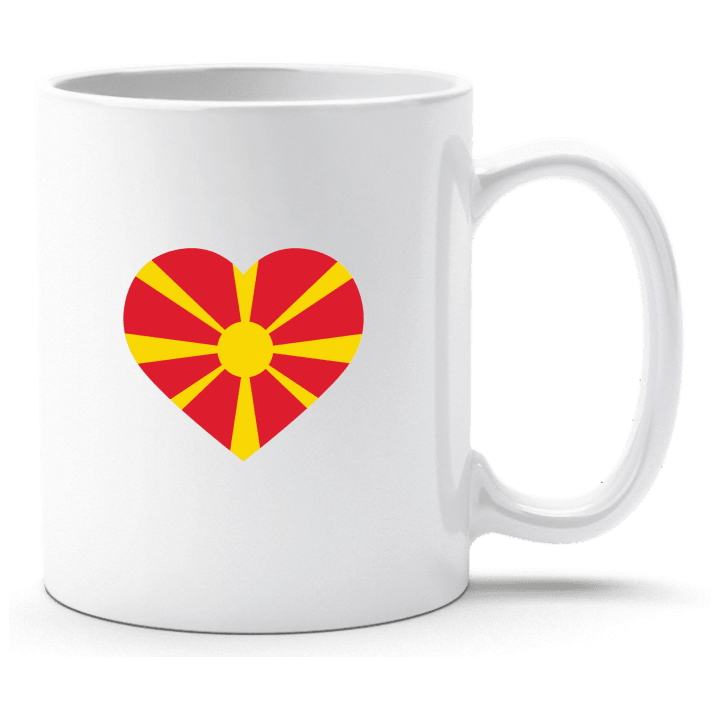 Macedonia Heart Flag Beker 0 image