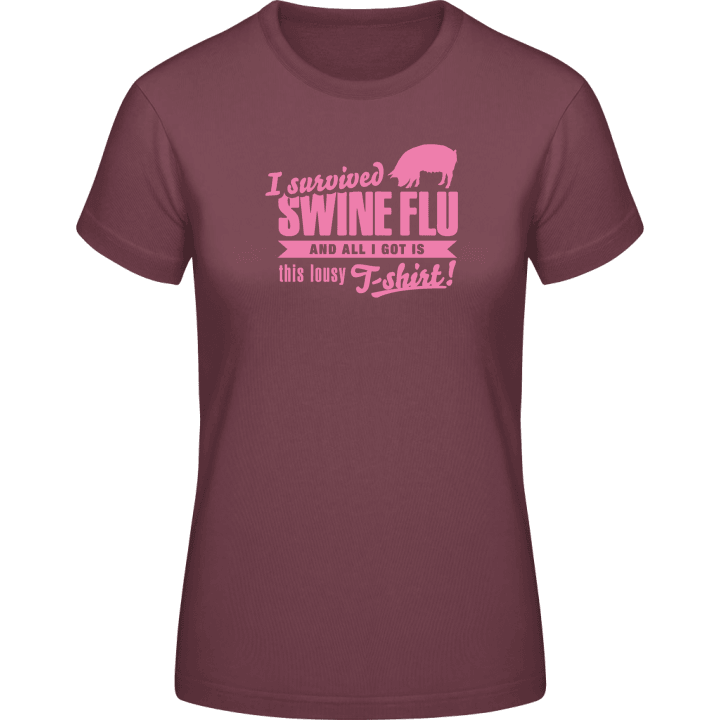I Survived Swine Flu T-shirt för kvinnor contain pic