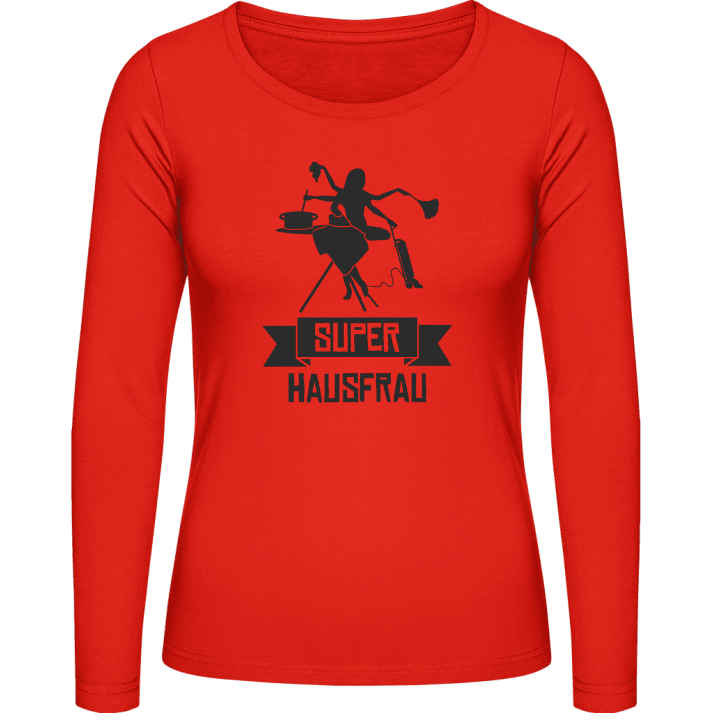 Super Hausfrau T-shirt à manches longues pour femmes contain pic