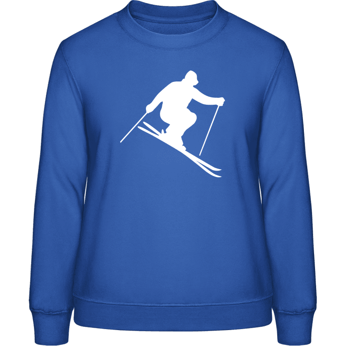 Ski Silhouette Frauen Sweatshirt contain pic