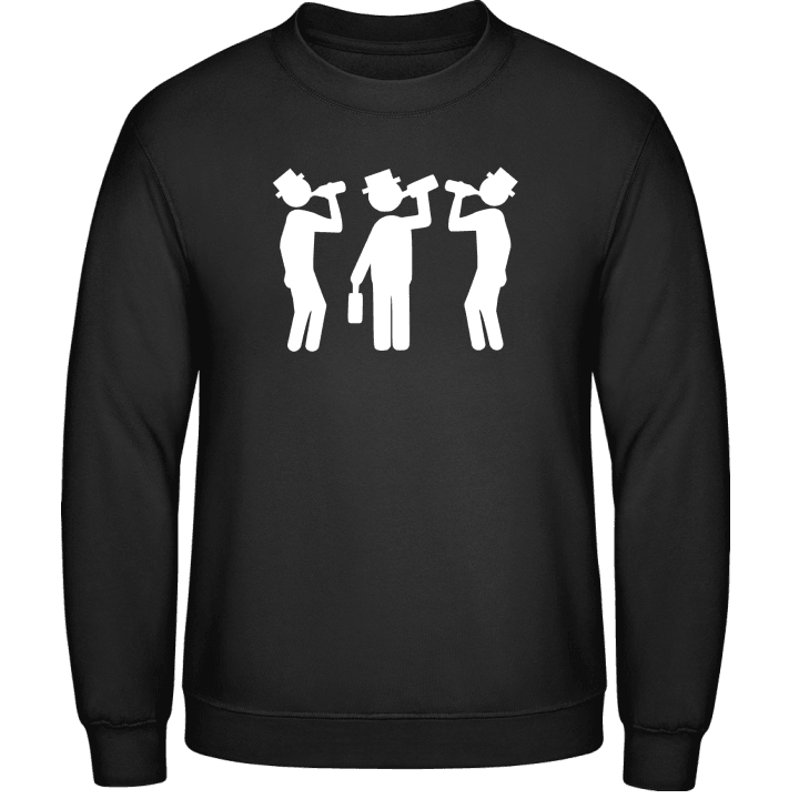 Drinking Group Silhouette Sweatshirt contain pic