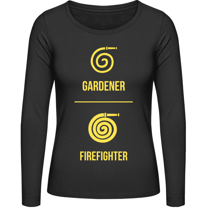 Gardener vs Firefighter Camisa de manga larga para mujer contain pic