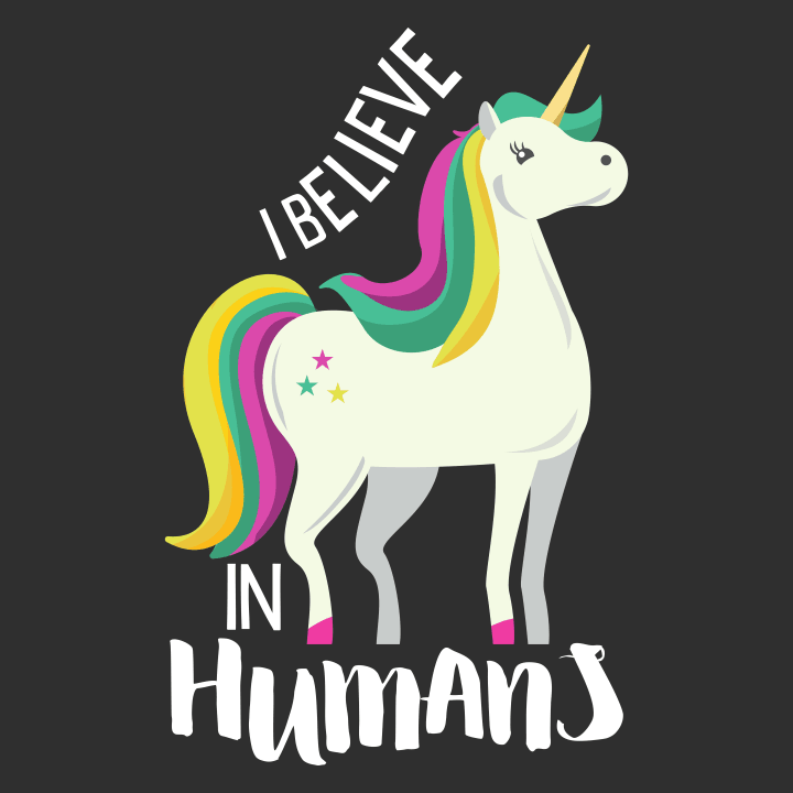 I Believe In Humans Unicorn T-shirt à manches longues pour femmes 0 image