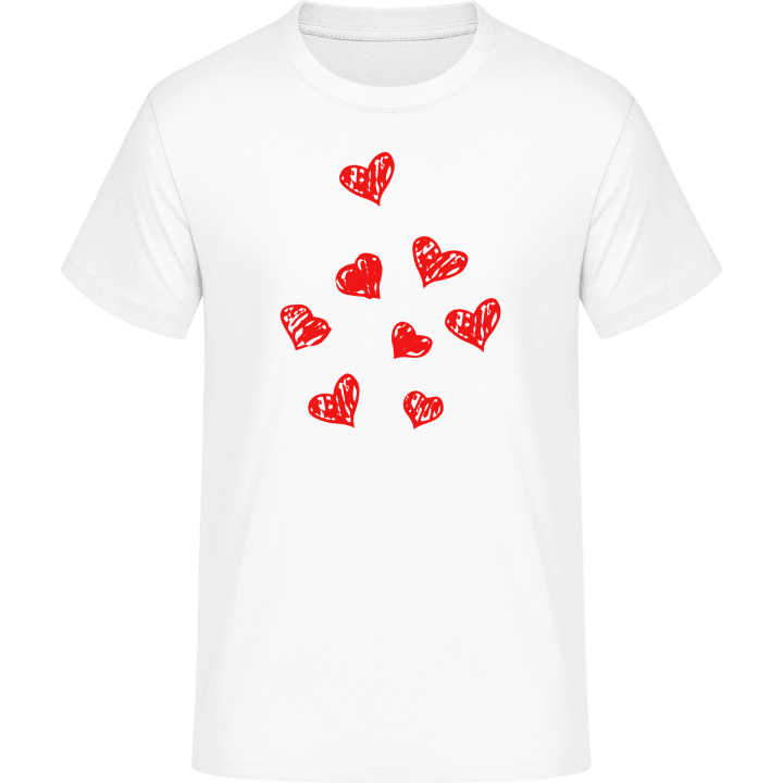 Hearts Drawing T-skjorte 0 image
