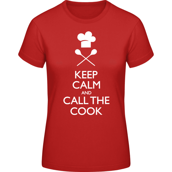Keep Calm And Call The Cook T-shirt för kvinnor contain pic