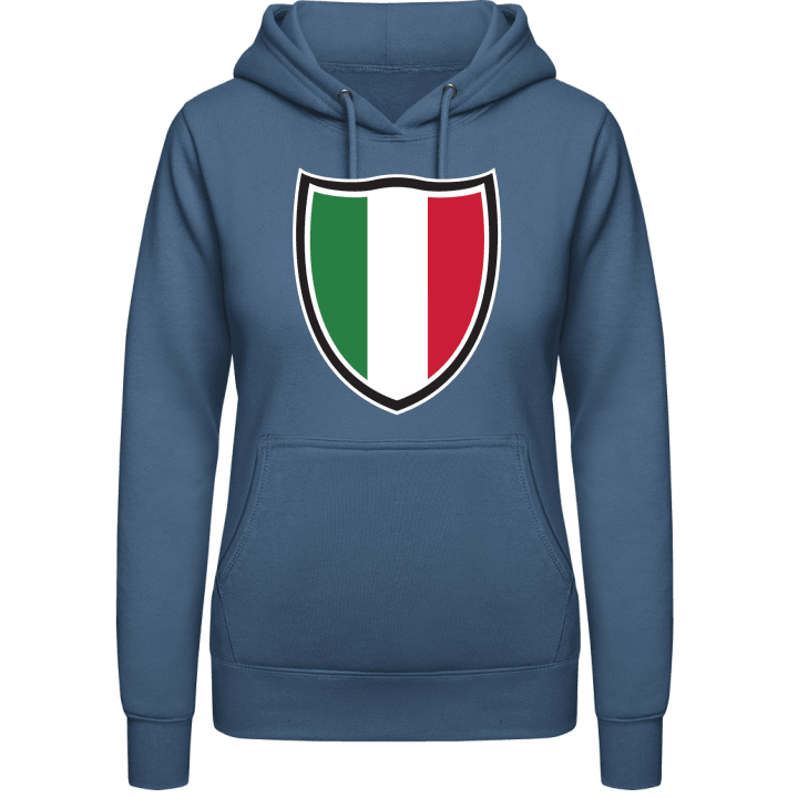 Italy Shield Flag Hoodie för kvinnor contain pic