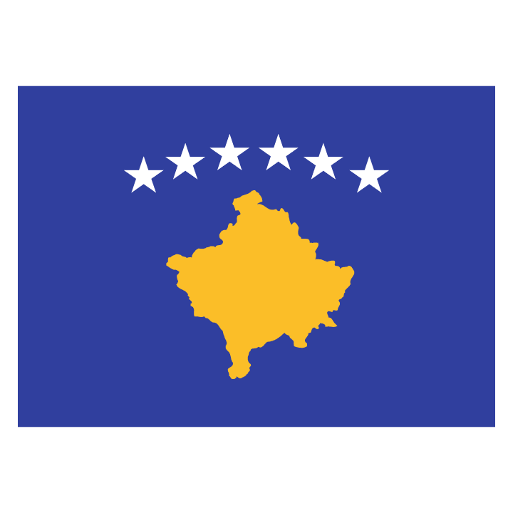 Kosovo Flag T-shirt à manches longues pour femmes 0 image