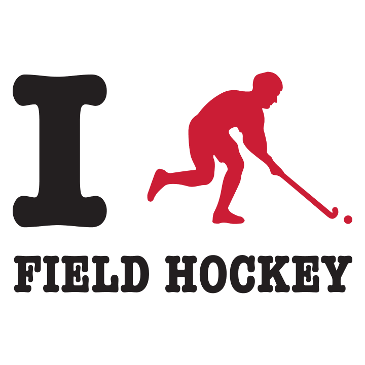 I Love Field Hockey Hoodie för kvinnor 0 image