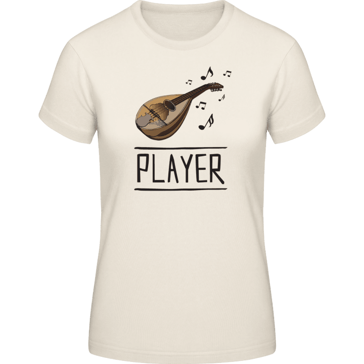 Mandolin Player T-skjorte for kvinner contain pic