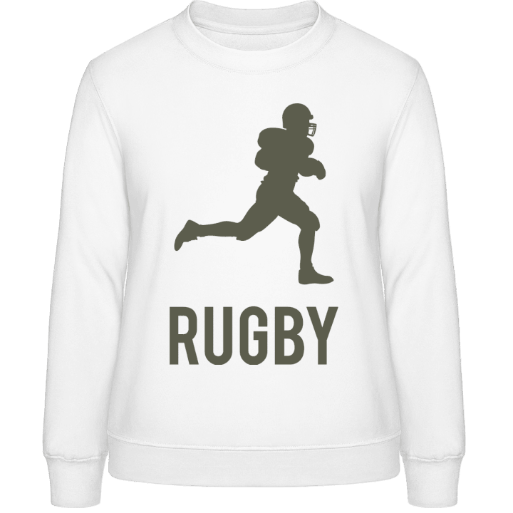 Rugby Silhouette Vrouwen Sweatshirt contain pic