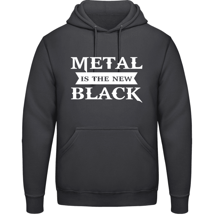 Metal Is The New Black Felpa con cappuccio contain pic