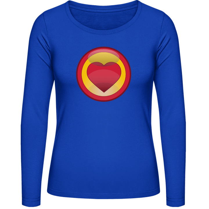 Love Superhero Langermet skjorte for kvinner contain pic