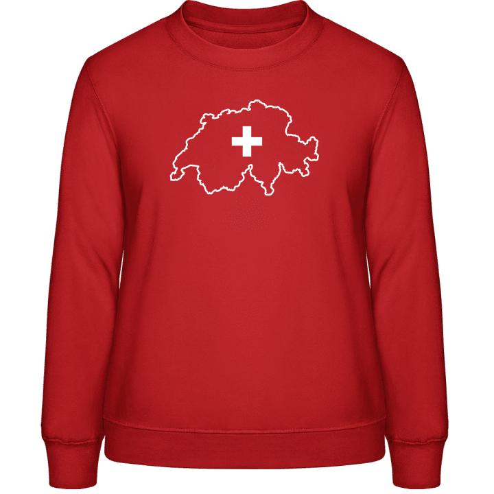 Switzerland Swiss Map Sweatshirt för kvinnor contain pic