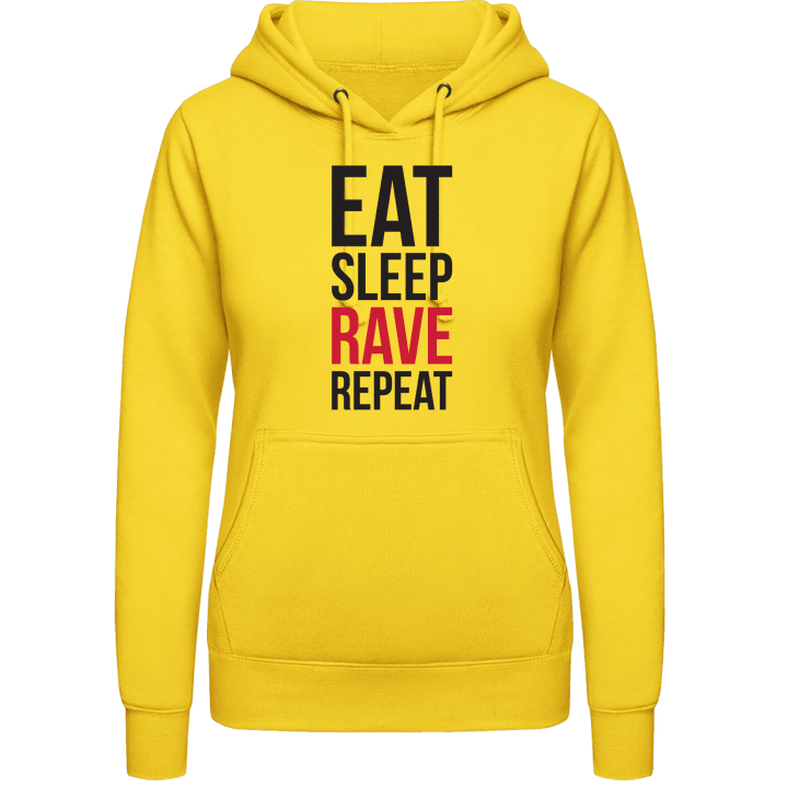 Eat Sleep Rave Repeat Frauen Kapuzenpulli contain pic