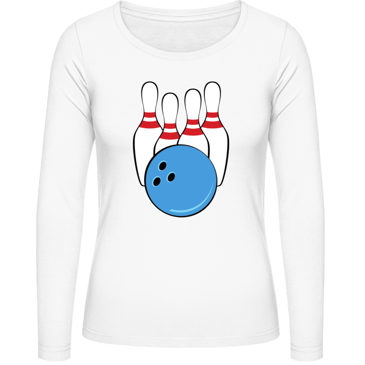 Bowling Frauen Langarmshirt contain pic