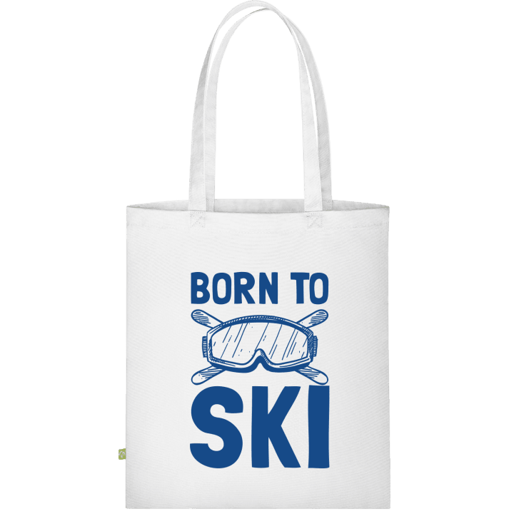 Born To Ski Logo Stoffen tas contain pic