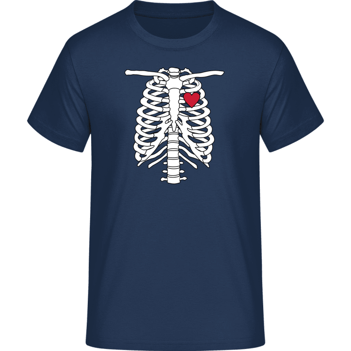 Chest Skeleton with Heart Maglietta contain pic