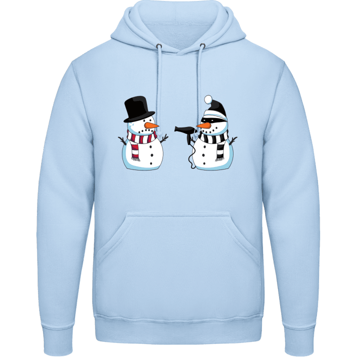 Snowman Attack Hoodie contain pic