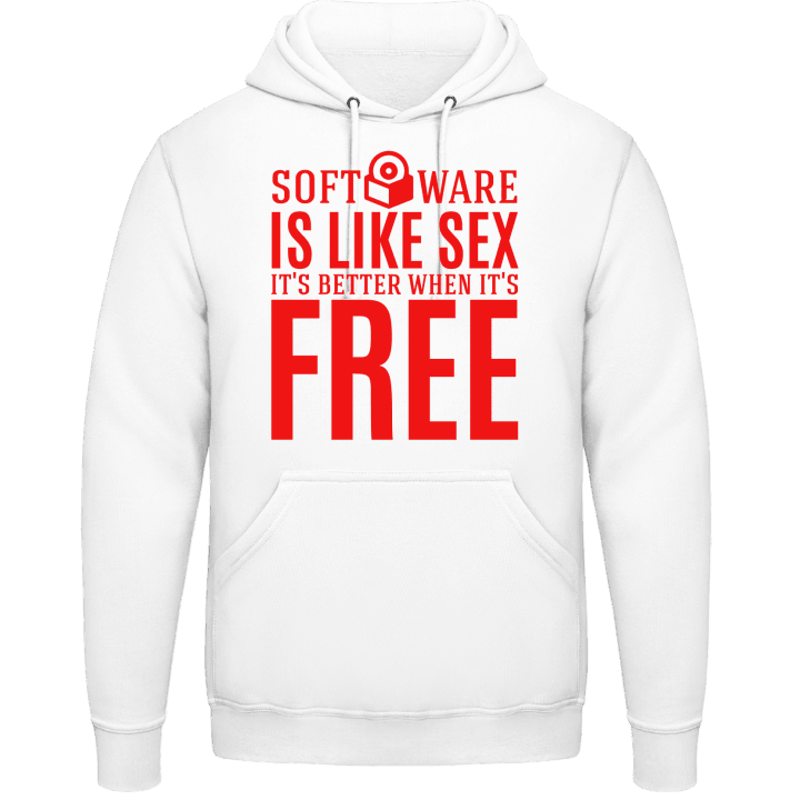 Software Is Like Sex Hoodie contain pic