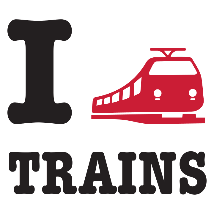 I Love Trains Stoffen tas 0 image