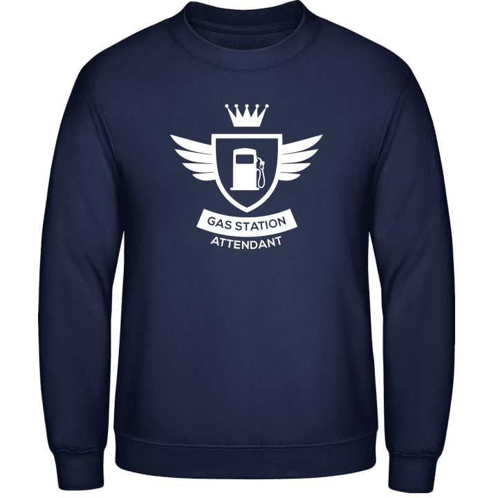 Gas Station Attendant Coat Of Arms Winged Sweatshirt contain pic