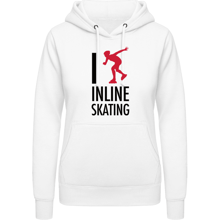 I Love Inline Skating Felpa con cappuccio da donna contain pic