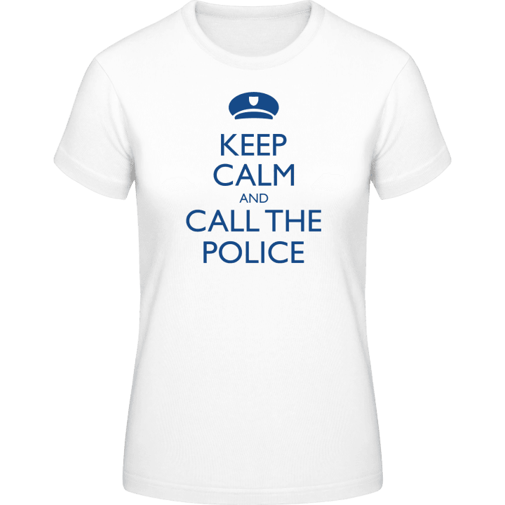 Keep Calm And Call The Police Camiseta de mujer contain pic