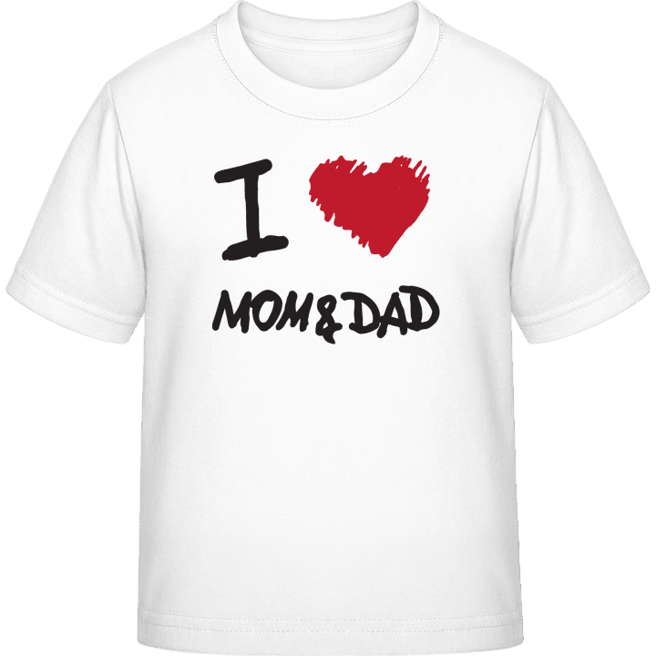 I Love Mom And Dad T-shirt til børn 0 image