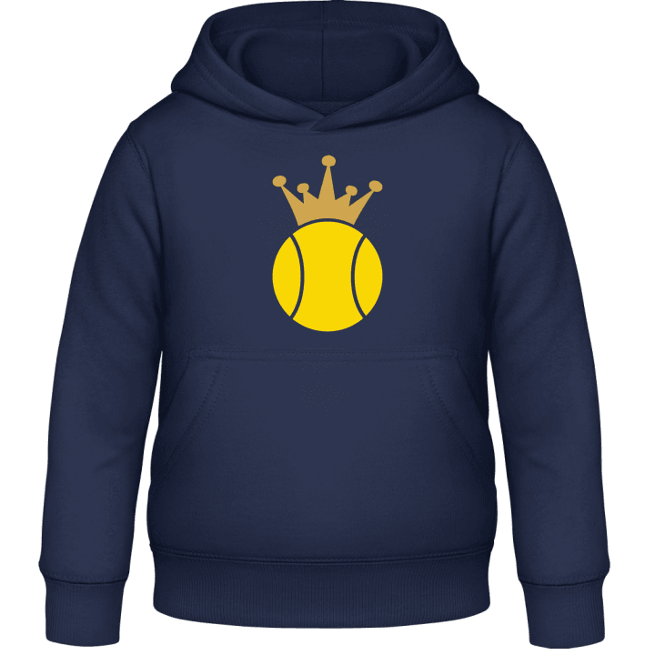 Tennis Ball And Crown Felpa con cappuccio per bambini contain pic