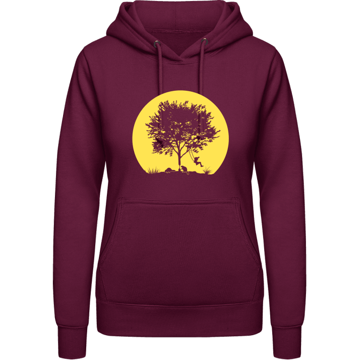 Tree Swing Vrouwen Hoodie contain pic