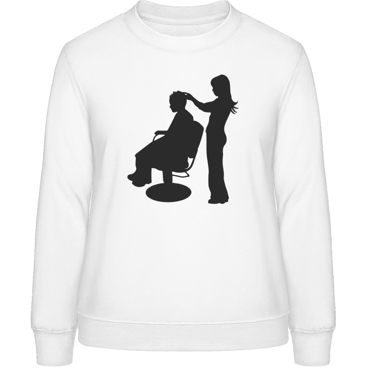 Haircutter Hairdresser Sweatshirt för kvinnor contain pic
