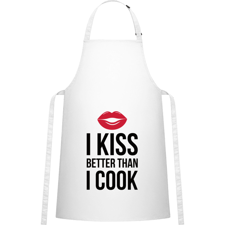 I Kiss Better Than I Cook Kitchen Apron contain pic
