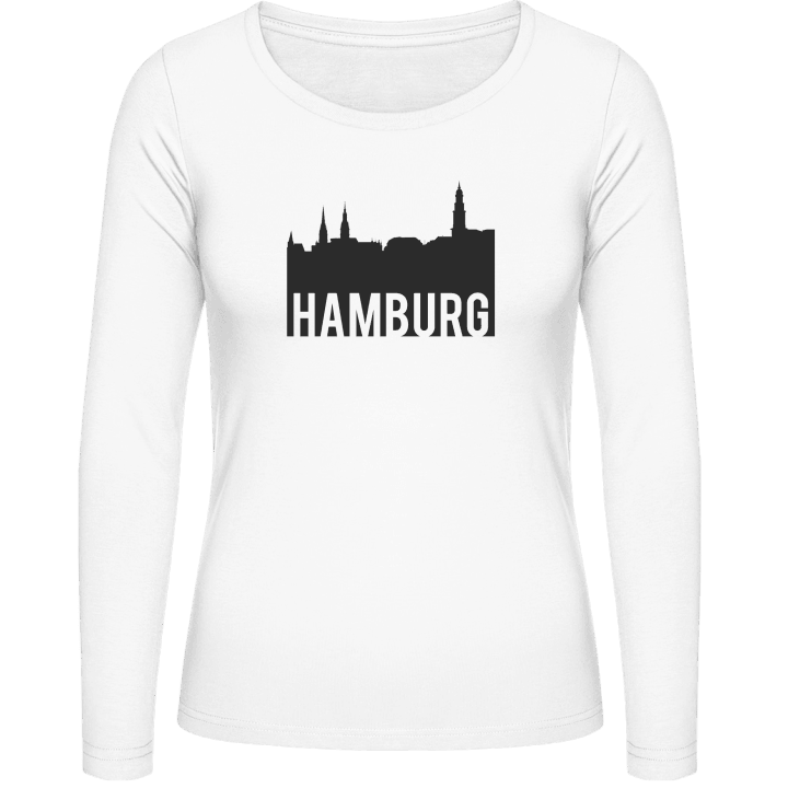 Hamburg Skyline Kvinnor långärmad skjorta contain pic