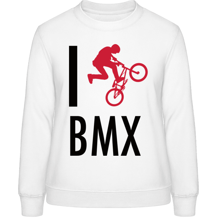 I Love BMX Vrouwen Sweatshirt contain pic