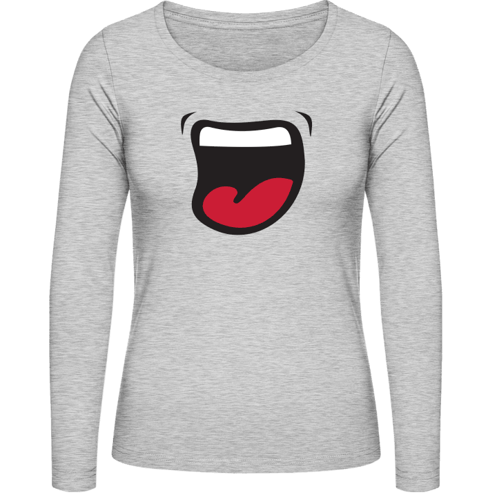 Mond Comic Style Vrouwen Lange Mouw Shirt contain pic