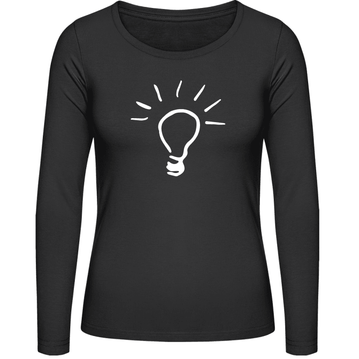 Light Bulb Kvinnor långärmad skjorta contain pic