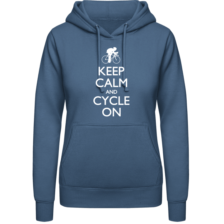 Keep Calm and Cycle on Vrouwen Hoodie contain pic
