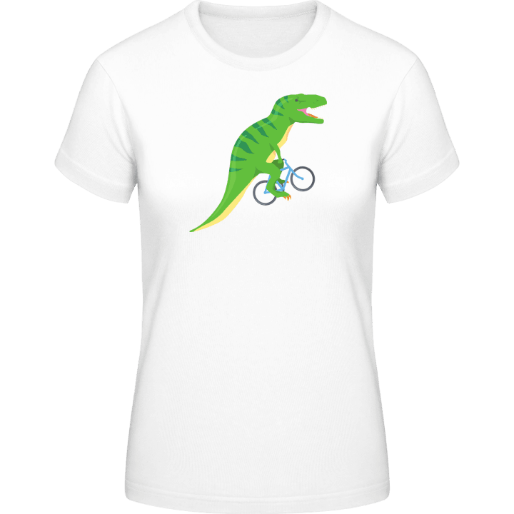 T-Rex On Bicycle Vrouwen T-shirt 0 image