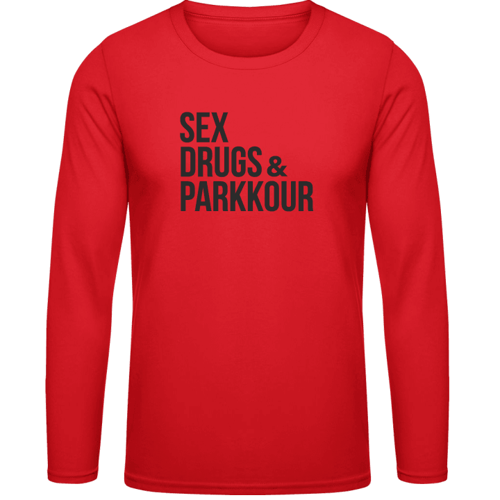 Sex Drugs And Parkour Langermet skjorte contain pic