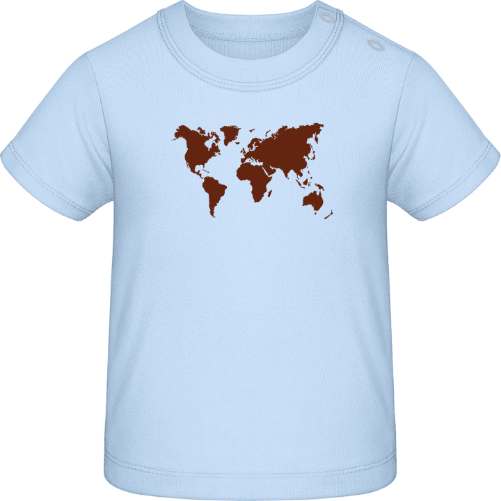 Karta över världen T-shirt för bebisar contain pic