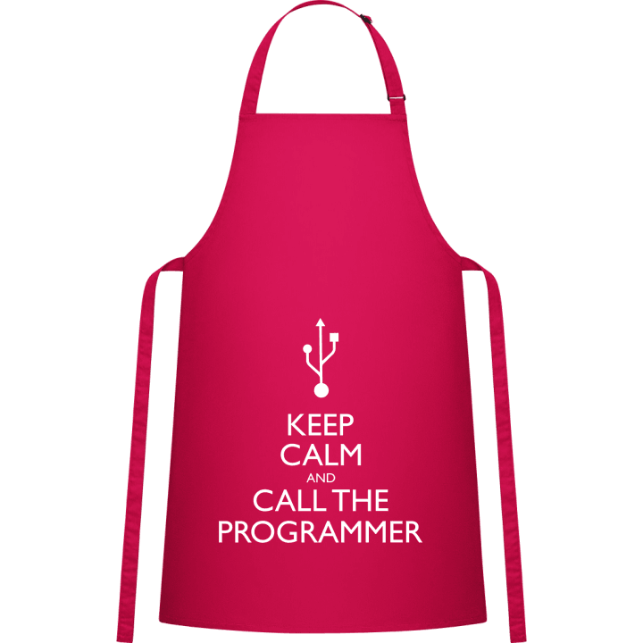 Keep Calm And Call The Programmer Delantal de cocina contain pic