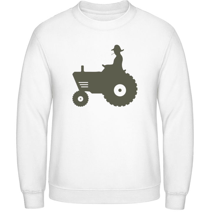 Farmer Driving Tractor Sudadera contain pic