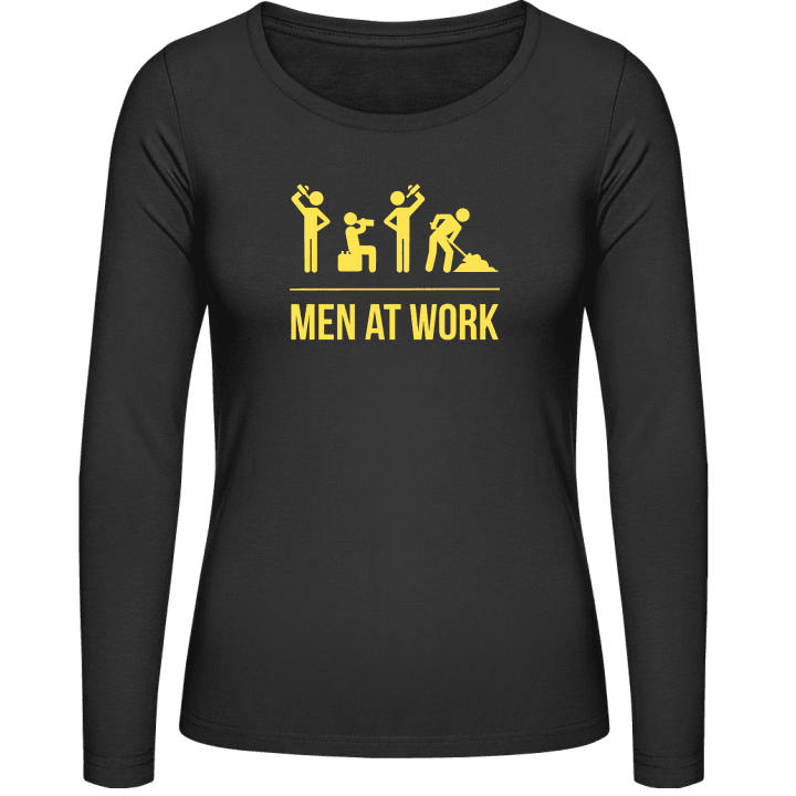Men At Work T-shirt à manches longues pour femmes contain pic