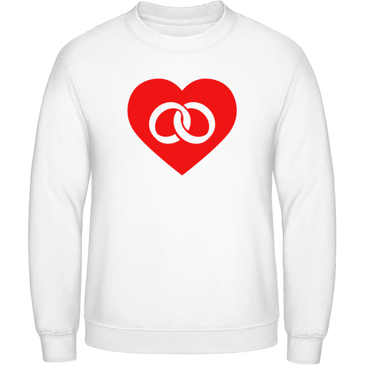 Wedding Rings In Heart Sudadera contain pic