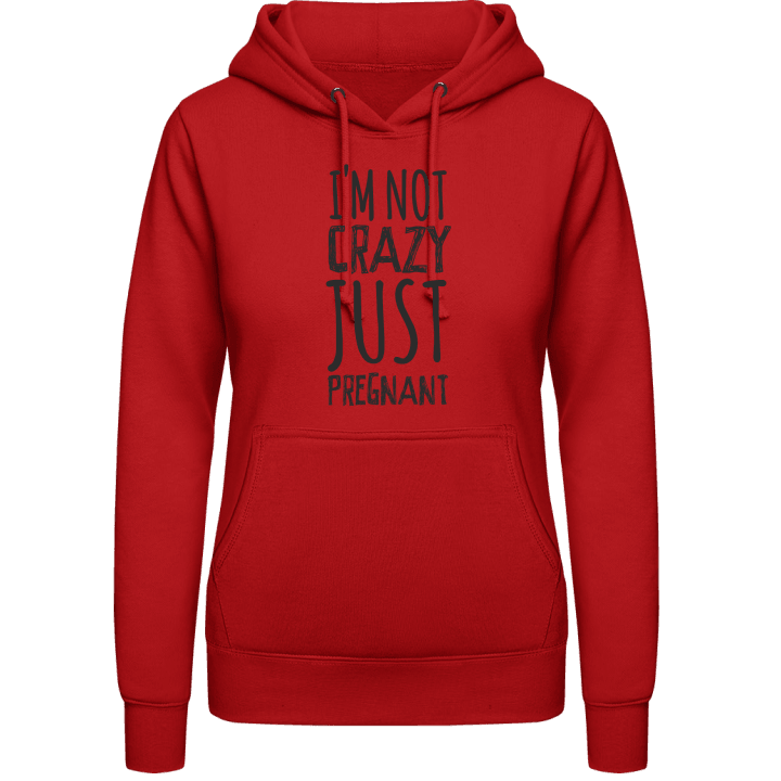 I´m Not Crazy Just Pregnant Women Hoodie contain pic