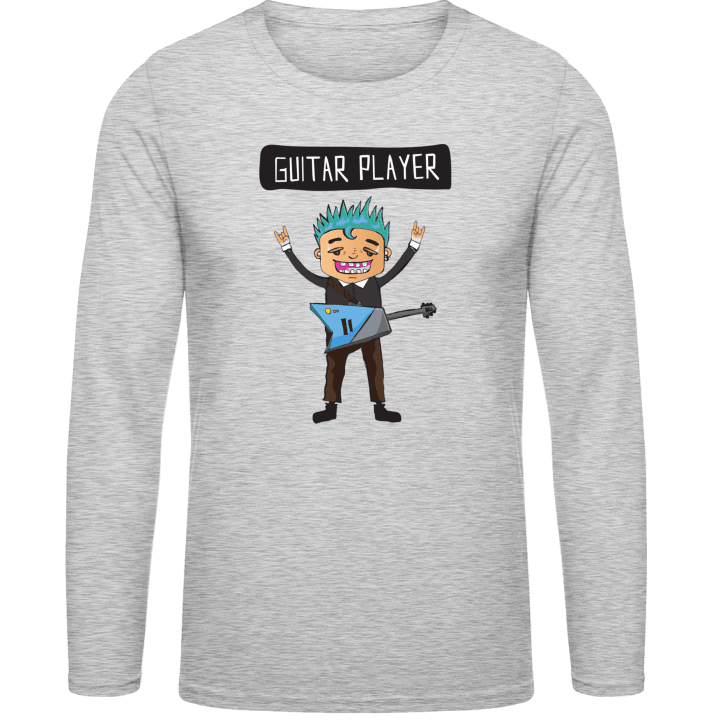 Guitar Player Character Shirt met lange mouwen contain pic